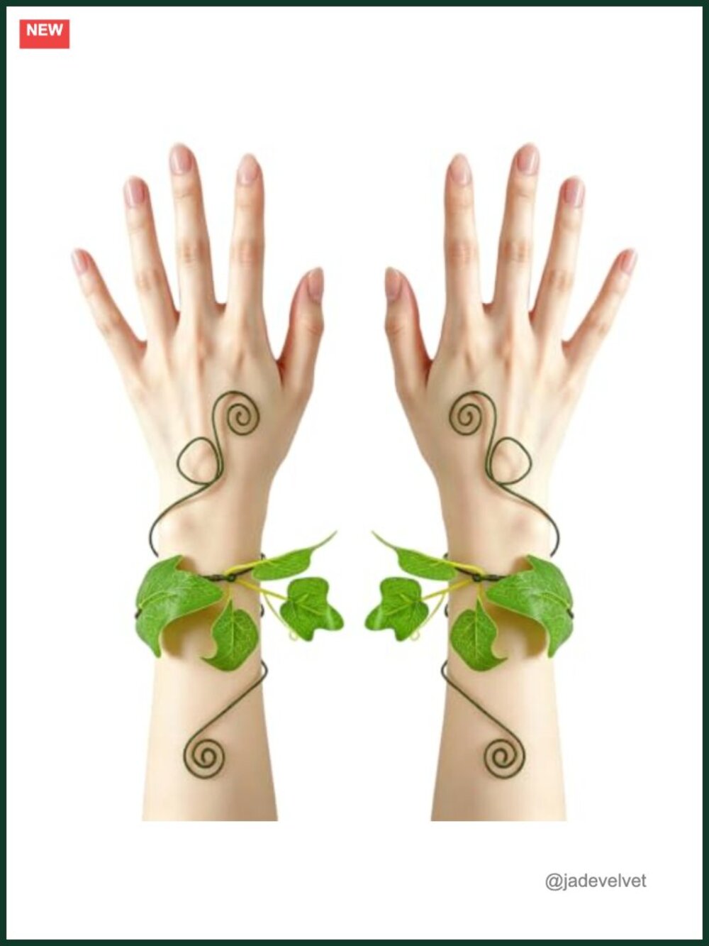 Artificial Ivy Arm Wraps Costume Accessory Set 2 Pc Fits Most Wrists